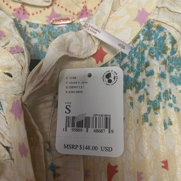 Free People Cloud Combo Maxi Dress NWT S - Picture 5 of 5